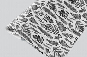 Monochrome Ferns Gift Wrap